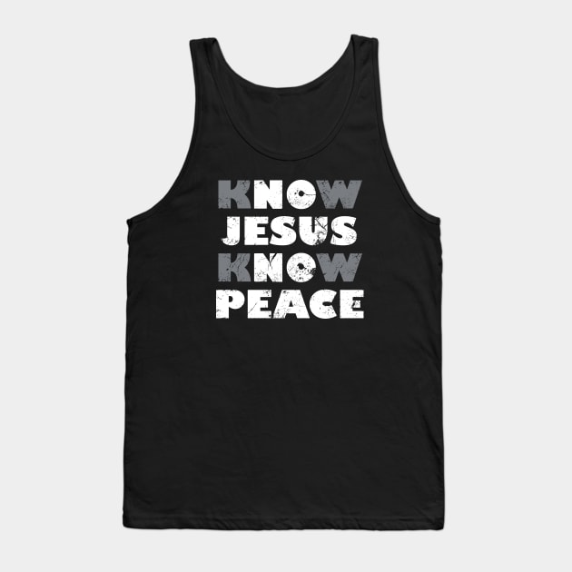 Know Jesus, No Peace design Tank Top by idesign1